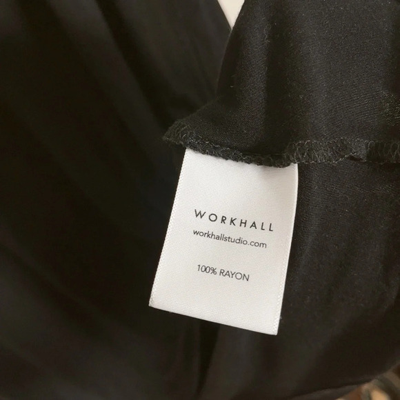 WORKHALL STUDIO | RAYON BLACK DRESS - Picture 6 of 9